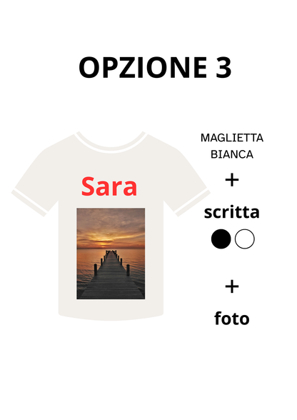 Maglietta Personalizzate per Bambini – Nome, Foto o Stile del Personaggio Preferito