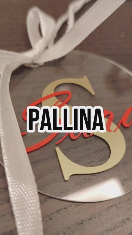 Pallina di Natale Personalizzata con Nome – Decorazione Albero, Idea Regalo Unica